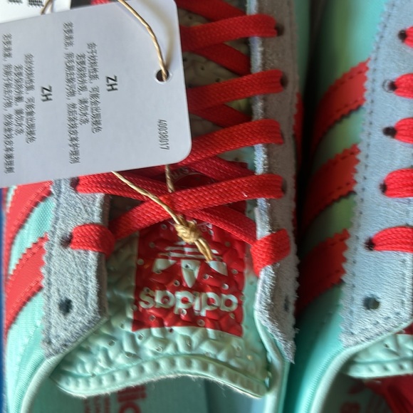 NIB Adidas SL 72 aqua & red sz 6.5 - runs large - Picture 6 of 13